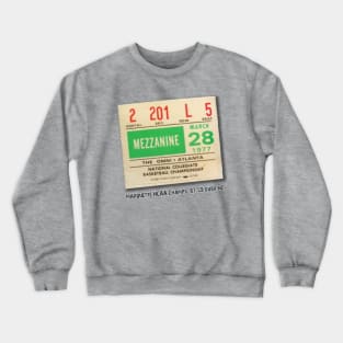 1977 Marquette Ticket Stub Crewneck Sweatshirt